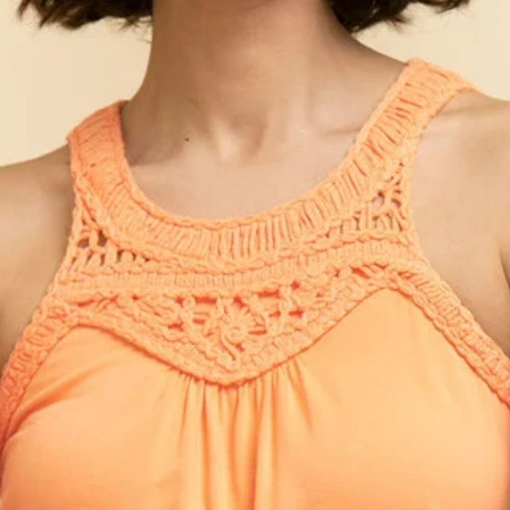Sleeveless Top with Crochet Trim - Picture 4 of 8